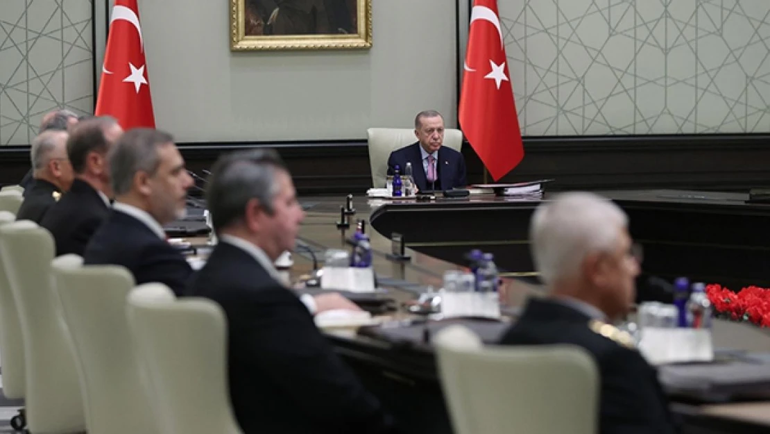 Milli Güvenlik Kurulu Toplantısı, Cumhurbaşkanı Erdoğan başkanlığında Beştepe'de başladı.