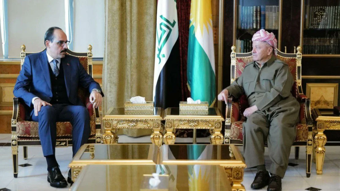 MİT Başkanı Kalın, KDP Başkanı Barzani ile görüştü