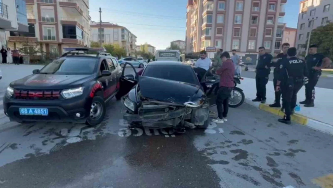 Polisten kaçan sürücü kaza yapınca yakalandı
