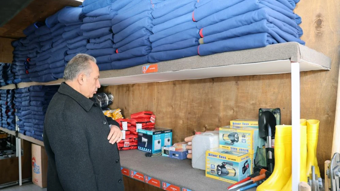 Talas Belediyesi'nden yine bir ilk: acil durum konteyneri