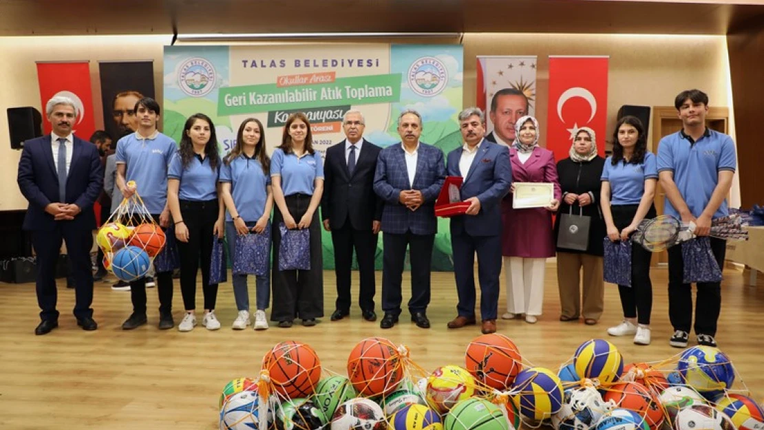 Talas'ta atıklar dönüşüme, ödüller öğrencilere kampanyası