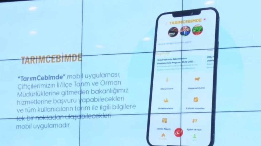 TarımCebimde uygulaması tamamıyla yerli ve millidir