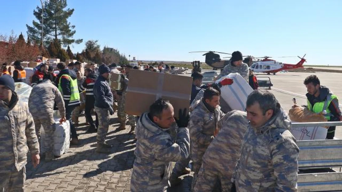 TSK deprem bölgelerinde 19 lojistik destek üssü kurdu