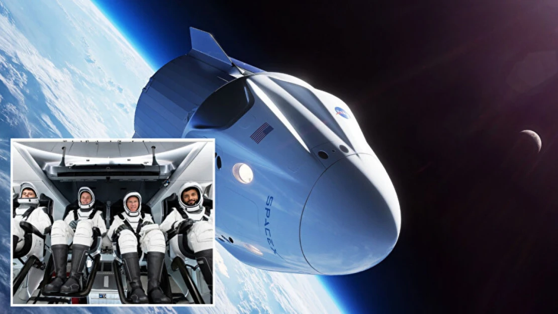 Türkiye'nin ilk astronotu Alper Gazeravcı ve 3 astronotu taşıyan Dragon kapsülü, Uluslararası Uzay İstasyonu'na kenetlendi.