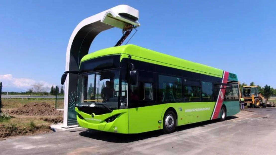 Türkiye'nin ilk hızlı şarjlı elektrikli otobüsleri Samsun'da