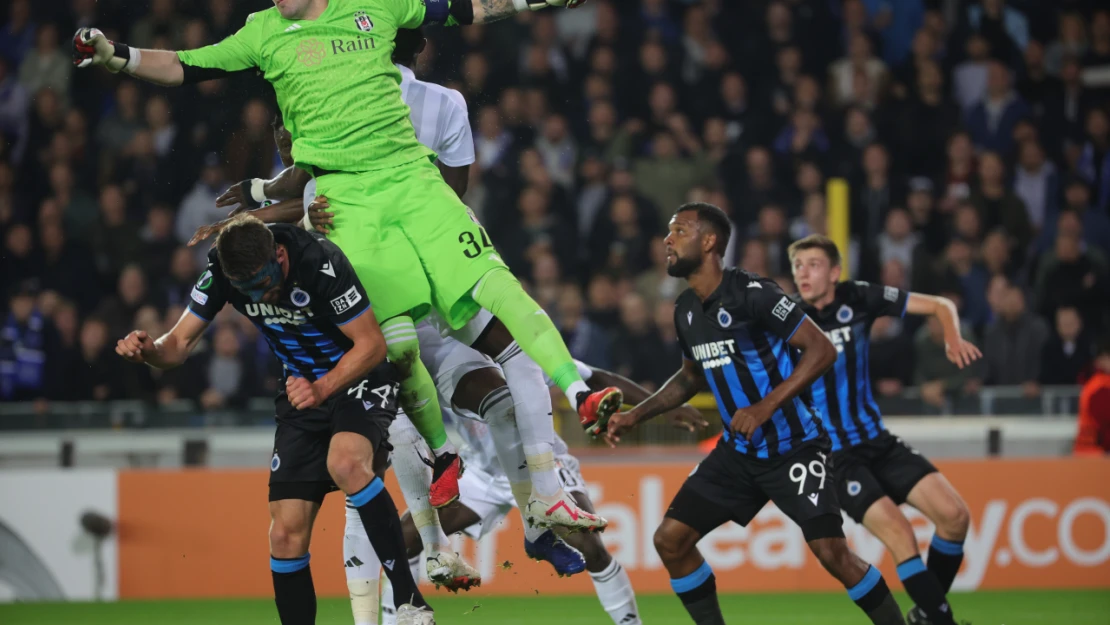 UEFA Avrupa Konferans Ligi: Club Brugge: 0 - Beşiktaş: 0 (İlk yarı)