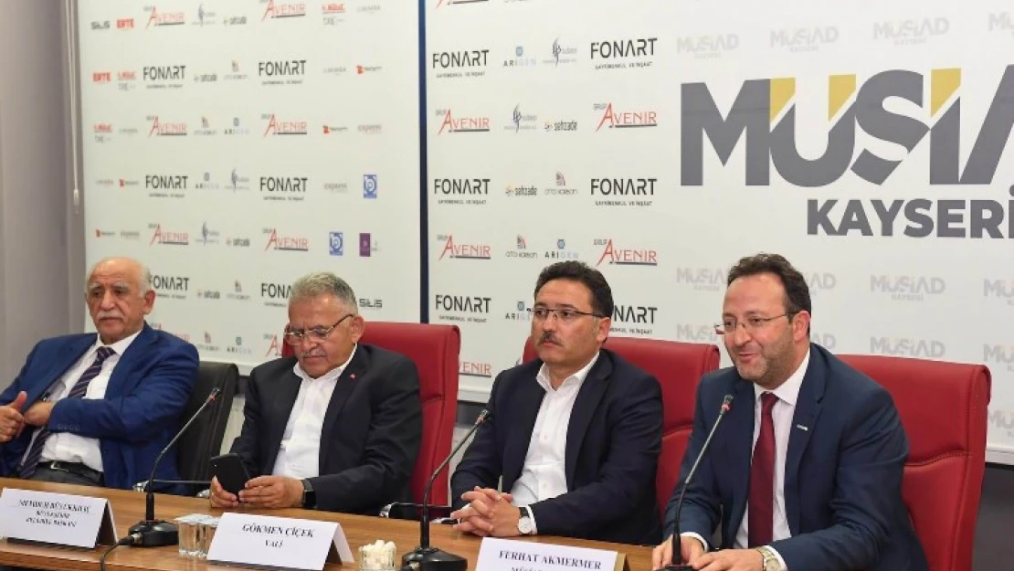 Vali Çiçek, MÜSİAD Kayseri Şubesi'nin Genişletilmiş İstişare Toplantısına katıldı