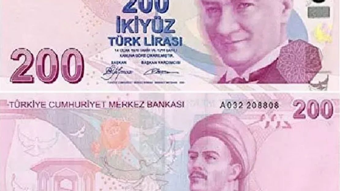 Yeni 200 TL'lik banknotlar tedavülde