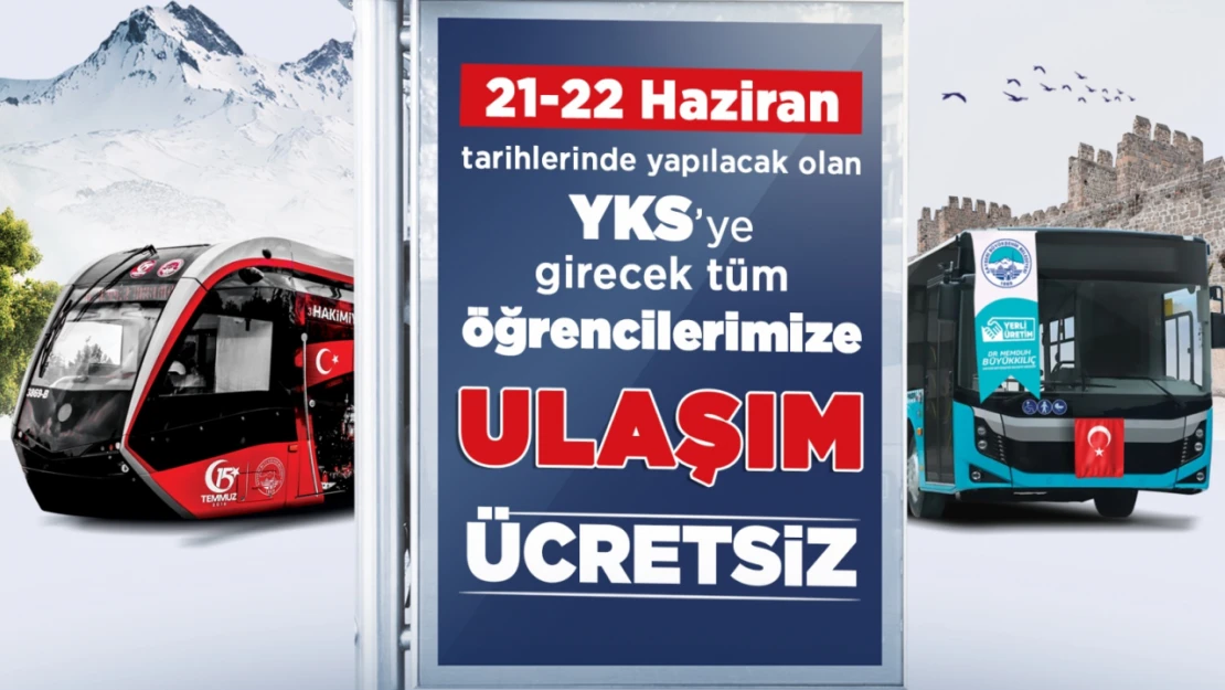 YKS Adaylarına 'Ücretsiz Ulaşım' Müjdesi
