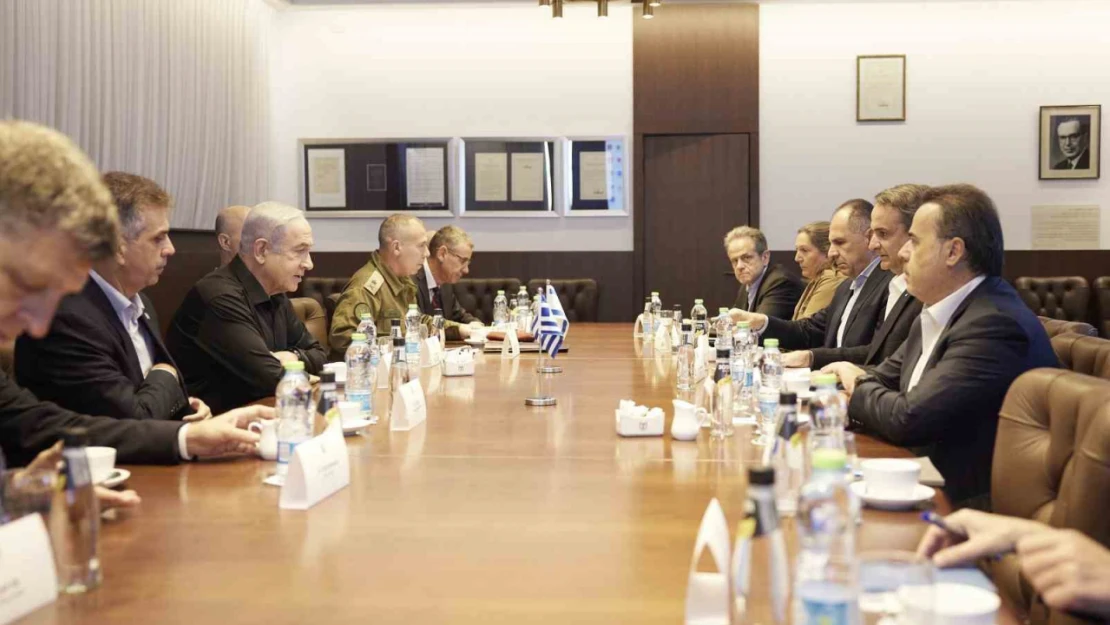 Yunanistan Başbakanı Miçotakis, Netanyahu ile görüştü