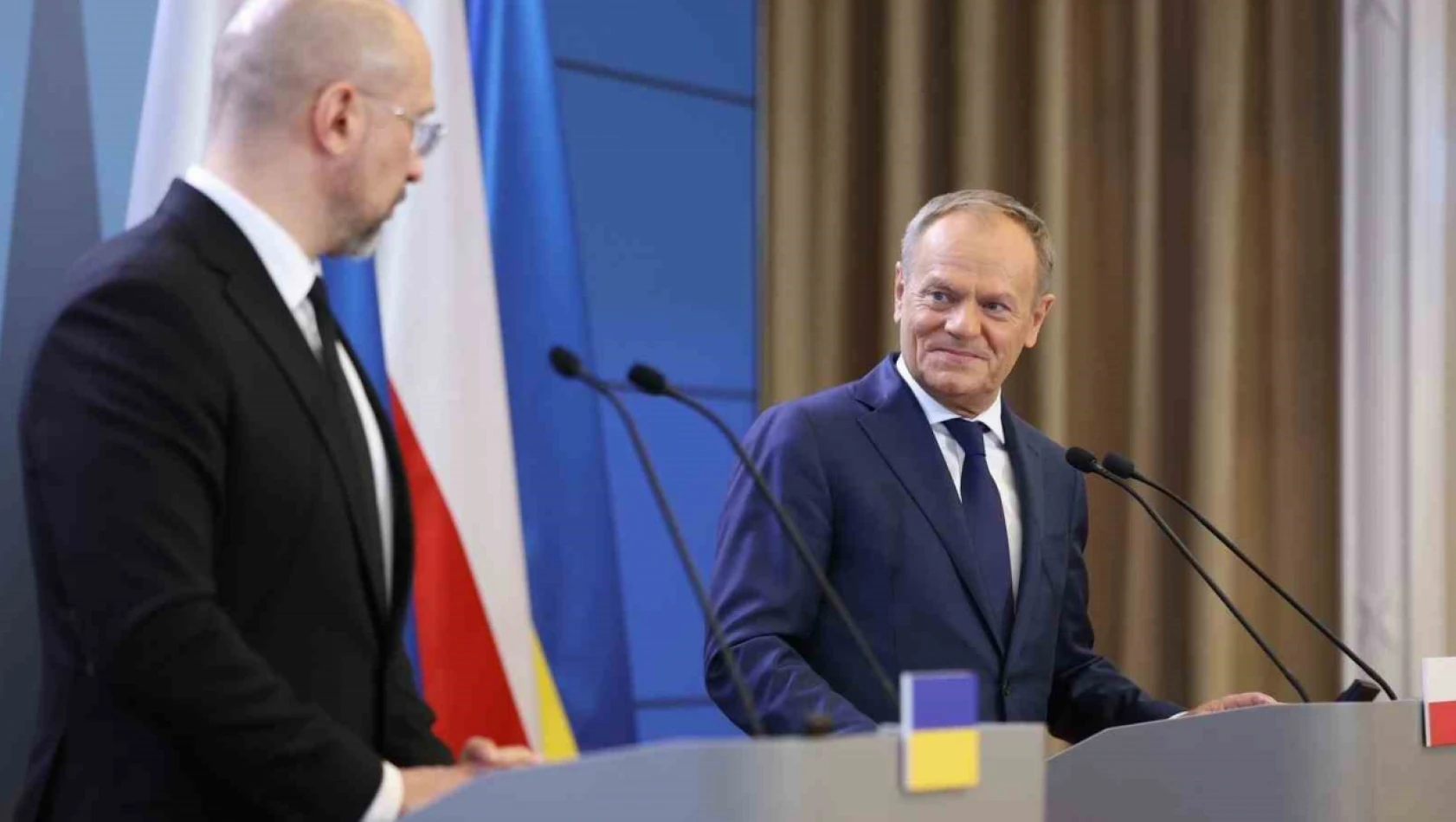Polonya Başbakanı Tusk ve Ukrayna Başbakanı Şmihal bir araya geldi