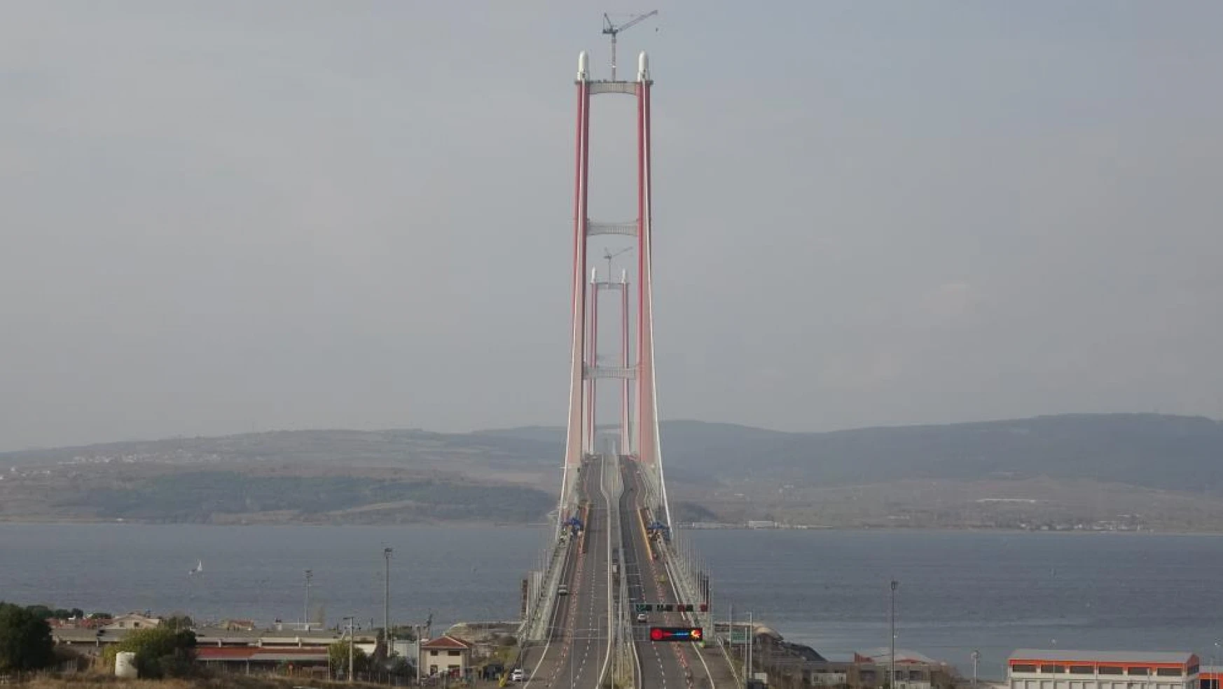 1915 Çanakkale Köprüsü 334 metre kule yüksekliğine ulaştı