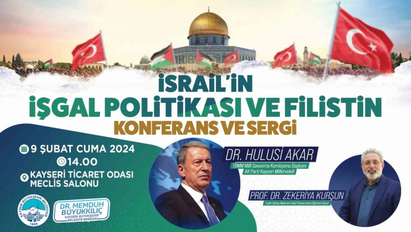 Büyükşehir'den İsrail'in İşgal Politikası ve Filistin konulu konferans ve sergi