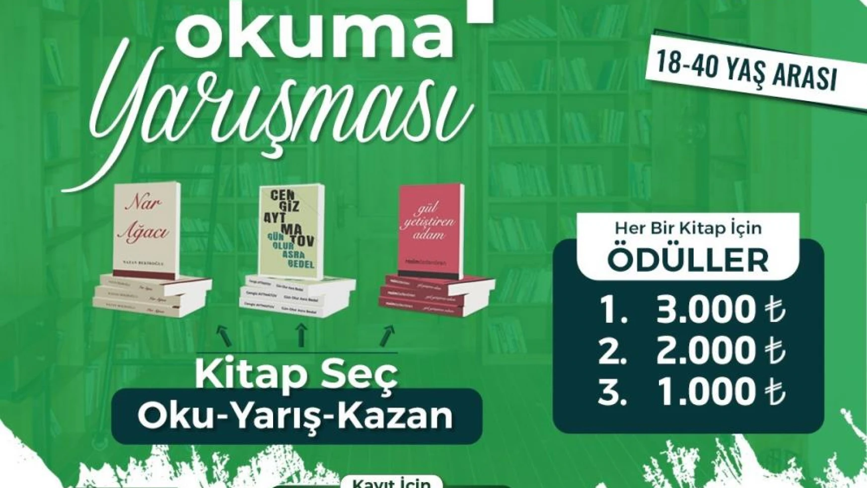 Büyükşehir'den Kayserililere 'Kitap Okuma' yarışması