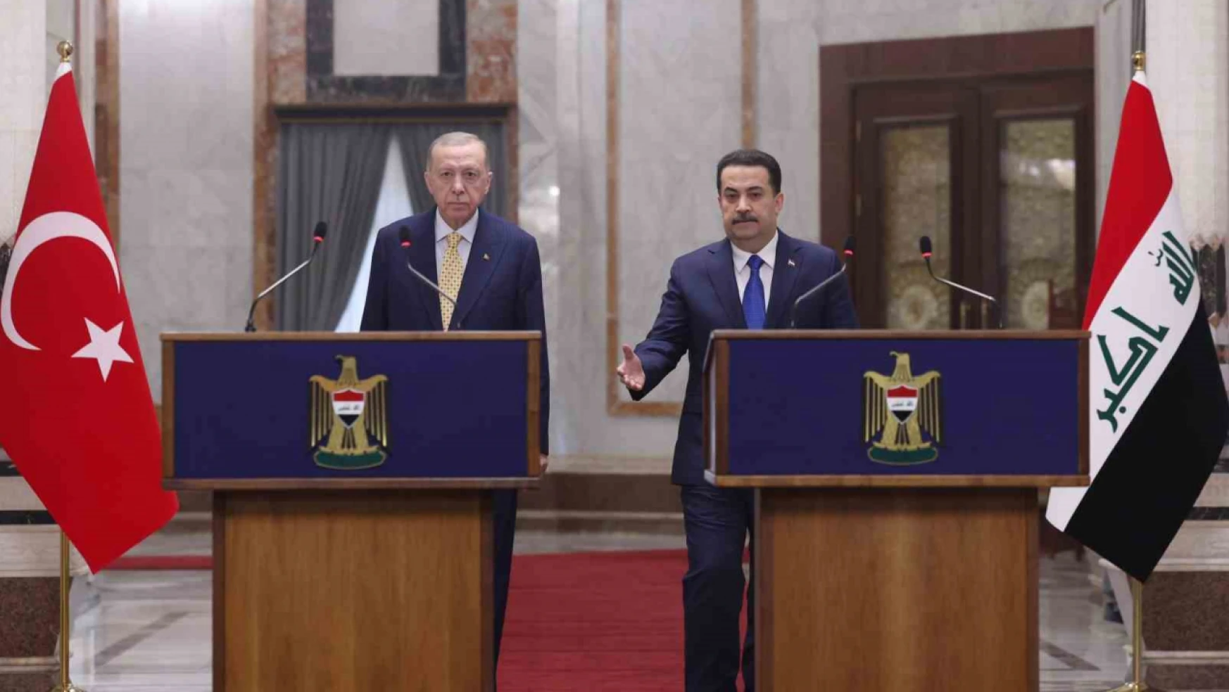 Cumhurbaşkanı Erdoğan: Irak ile ilişkilerimizi, ortak çıkarlarımızı gözeterek ilerletme yönünde güçlü siyasi iradeye sahibiz