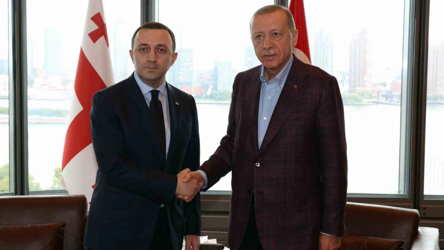 Cumhurbaşkanı Erdoğan, Gürcistan Başbakanı Garibashvili'yi kabul etti