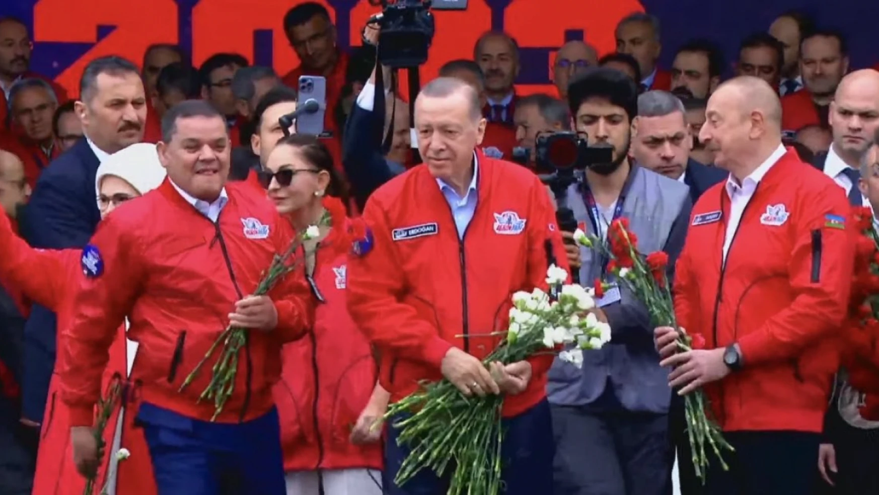 Cumhurbaşkanı Erdoğan ve Azerbaycan Cumhurbaşkanı Aliyev TEKNOFEST'te