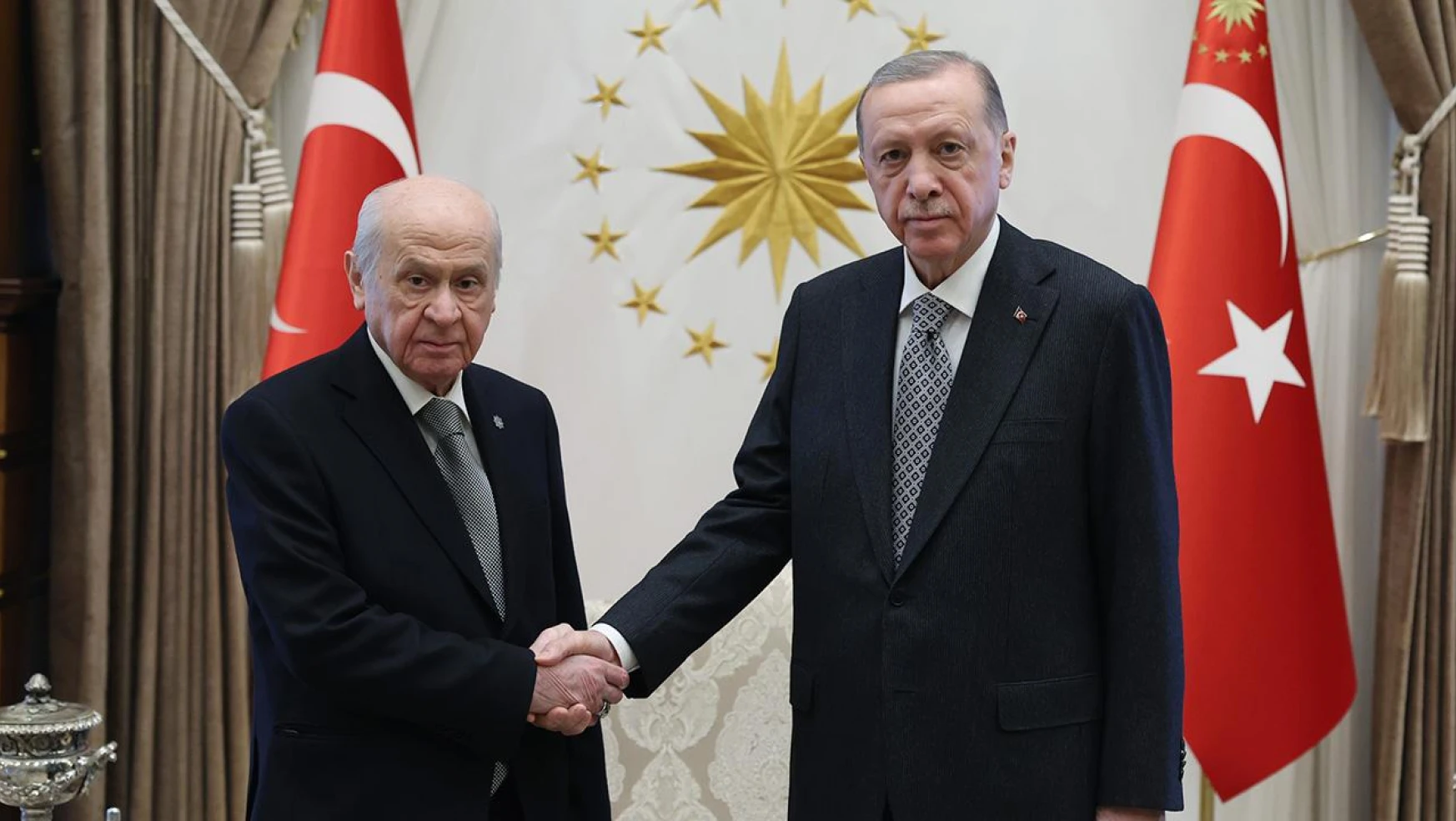 Cumhurbaşkanı Recep Tayyip Erdoğan,  Devlet Bahçeli'yi  Cumhurbaşkanlığı Külliyesi'nde kabul edecek.