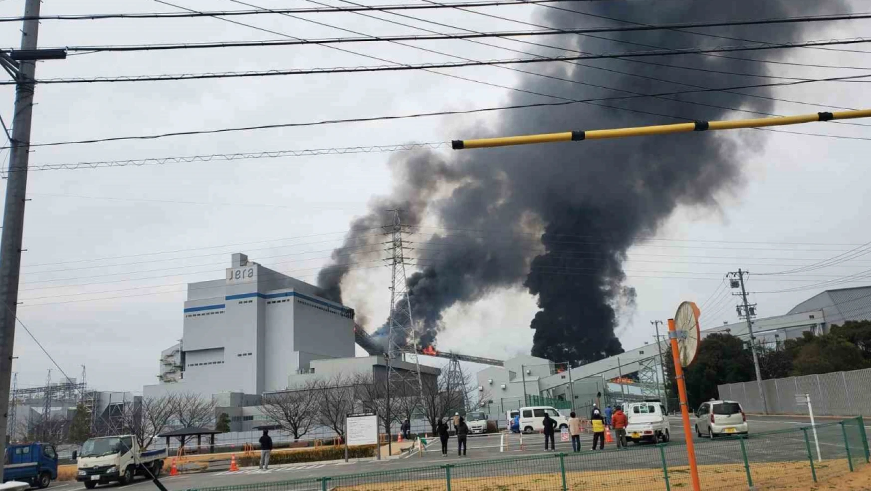 Japonya'daki termik santralde korkutan patlama