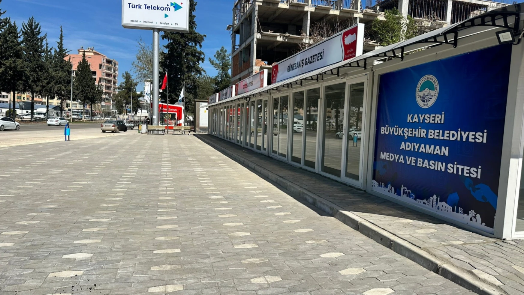 Kayseri Büyükşehir'in Adıyaman Konteyner Basın Sitesi tamamlandı