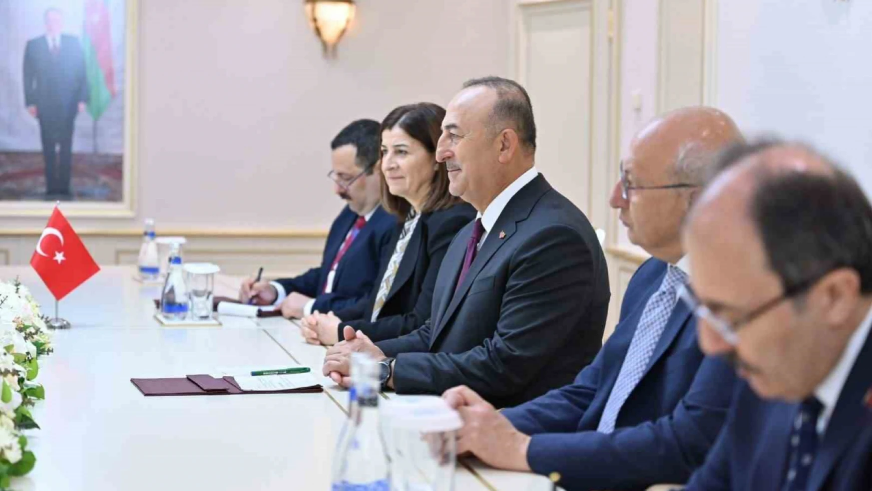 TBMM NATO PA Türk Delegasyonu Başkanı Çavuşoğlu, Azerbaycan Milli Meclis Başkanı Gafarova tarafından kabul edildi