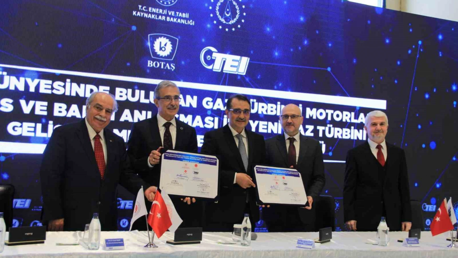 TEI ile BOTAŞ arasında 'Gaz Türbinli Motorların Servis ve Bakım Anlaşması ile Yeni Gaz Türbini Geliştirilmesi ve Temini Protokolü' imzalandı