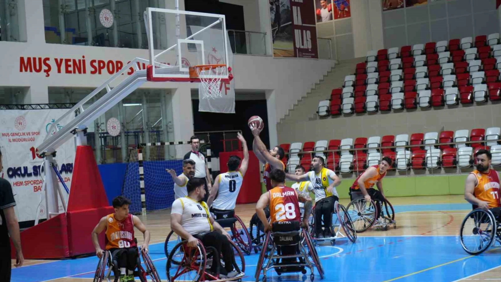 Tekerlekli Sandalye Basketbol Süper Ligi: Muş BESK: 57 - Galatasaray: 77