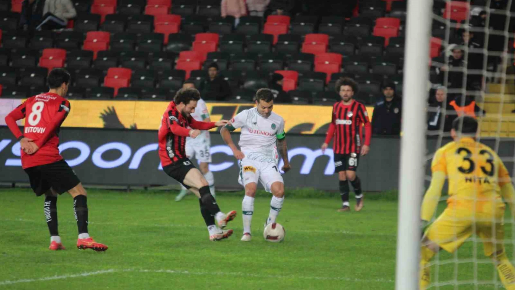 Trendyol Süper Lig: Gaziantep FK: 1 - Konyaspor: 1 (Maç sonucu)