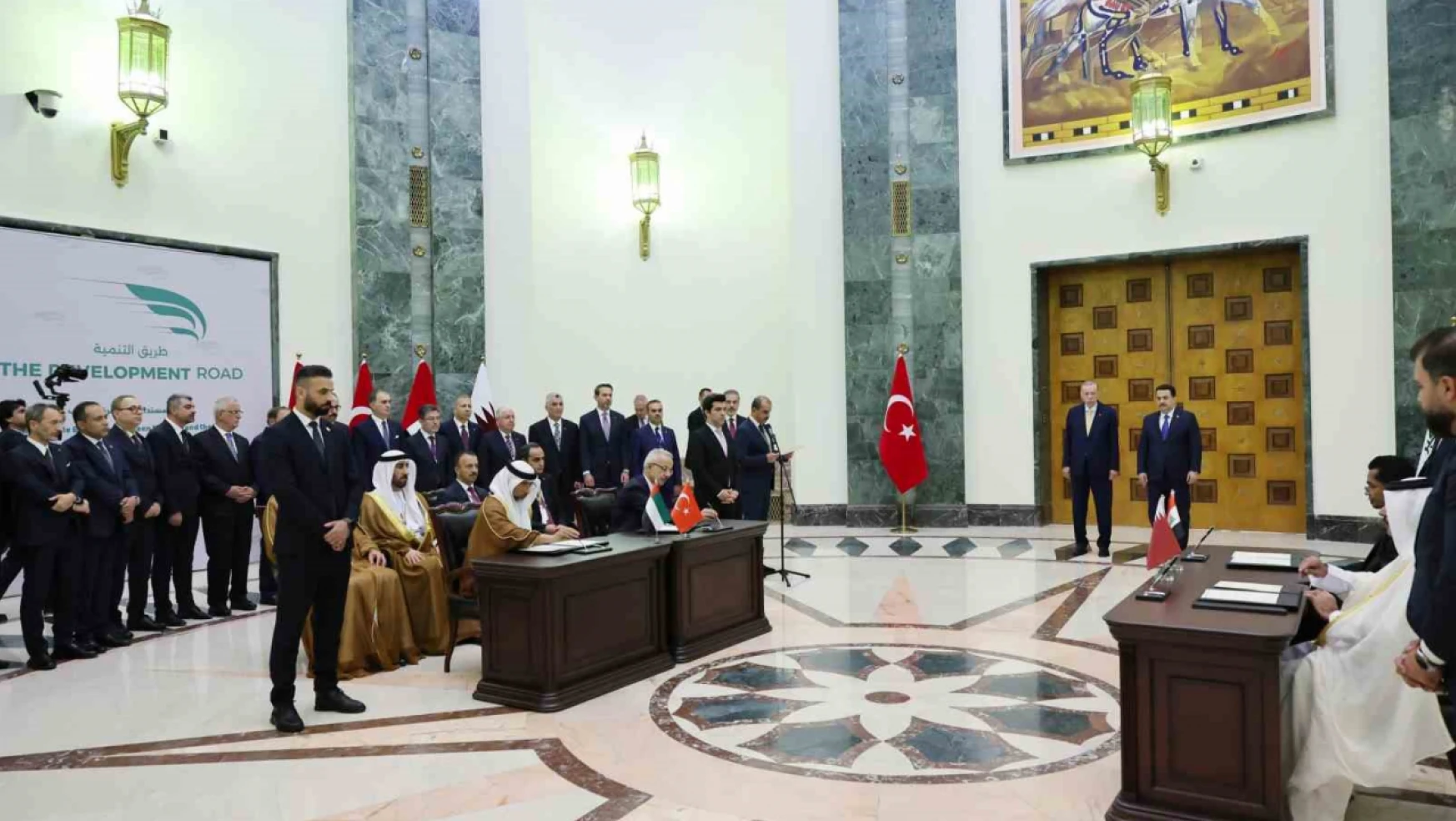 Türkiye, Irak, Katar ve BAE arasında 'Kalkınma Yolu' mutabakat zaptı imzalandı
