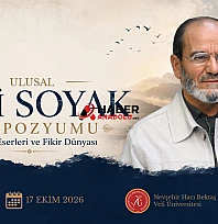 1. Ulusal Zeki Soyak Sempozyumu Nevşehir'de düzenlenecek