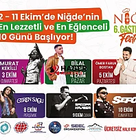 6. Niğde Gastronomi Festivali başlıyor