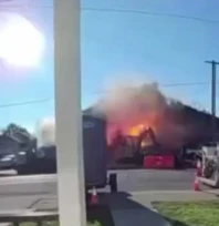 California'da Doğal Gaz Patlaması: 6 Yaralı, 3 Ev Yıkıldı