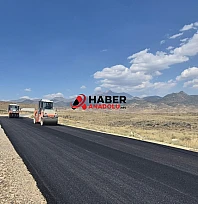 Develi'de 30 kilometrelik sıcak asfalt çalışması