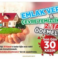 Emlak Vergisinde Son Ödeme Günü 30 Kasım