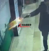 İşyerini mermi yağmuruna tuttu