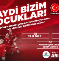 Nevşehir Belediyesi'nden Milli Maç Heyecanı