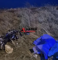 Şarampole devrilen motosikletin sürücüsü öldü