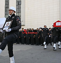 Şehit polis Ahmet Türkoğlu için tören düzenlendi