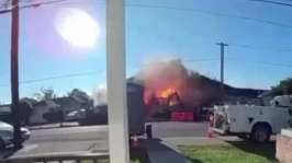 California'da Doğal Gaz Patlaması: 6 Yaralı, 3 Ev Yıkıldı