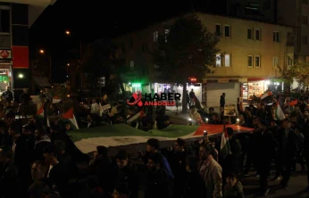 Avanos'da Gazze'ye destek amacıyla yürüyüş düzenlendi.