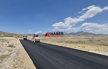 Develi'de 30 kilometrelik sıcak asfalt çalışması