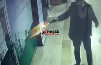 İşyerini mermi yağmuruna tuttu