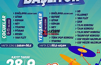 Konservatuvar kursları için kayıtlar başlıyor