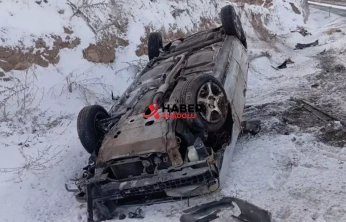 Nevşehir'de iki otomobilin çarpıştığı kazada 2 kişi yaralandı