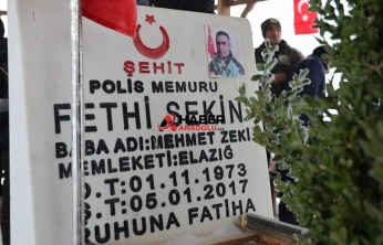 Şehit Fethi Sekin kabri başında anıldı