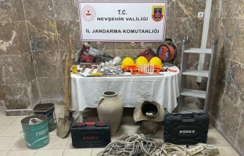 Ürgüp'te Tarihi Eser Kaçakçılarına Suçüstü Operasyon
