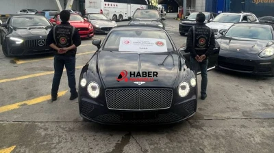 Usulsüz geçirilen 65 lüks araca el konuldu: 22 gözaltı