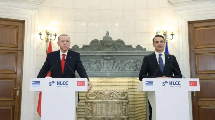 Cumhurbaşkanı Erdoğan ile Yunanistan Başbakanı Miçotakis Atina Bildirgesi