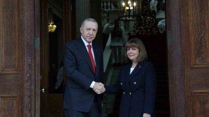Cumhurbaşkanı Erdoğan, Yunanistan Cumhurbaşkanı Sakellaropoulou ile görüştü