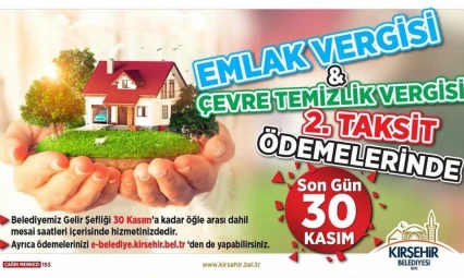 Emlak Vergisinde Son Ödeme Günü 30 Kasım